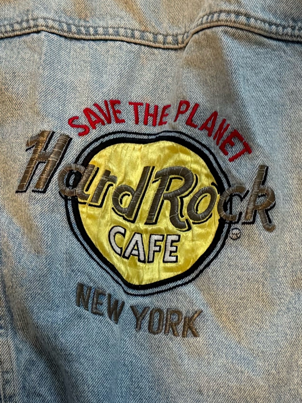 Lee Hard Rock Cafe New York Vintage Denim Jean jacket